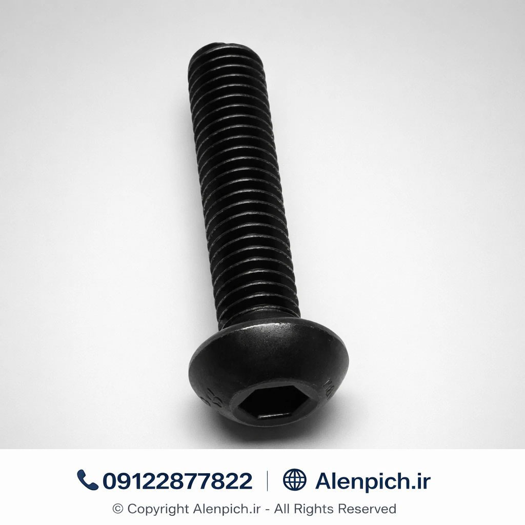 پیچ آلن کله قارچی M10*50
